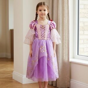 Disney Store Deluxe Rapunzel Costume Dress (Size 7/8)